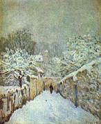 Alfred Sisley Schnee in Louveciennes oil painting